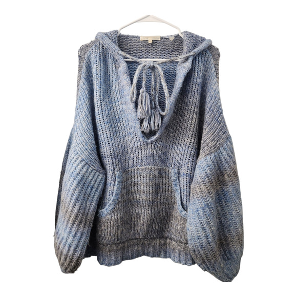 LOVESHACKFANCY Remington Sweater Knit Alpaca Wool Hoodie XS/S Cozy Oversized - Picture 1 of 8